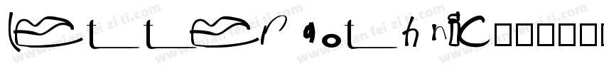 letter gothnic字体转换